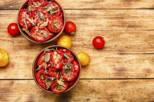 Bruschetta with sun dried tomatoes