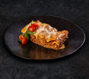Tasty lasagne with meat