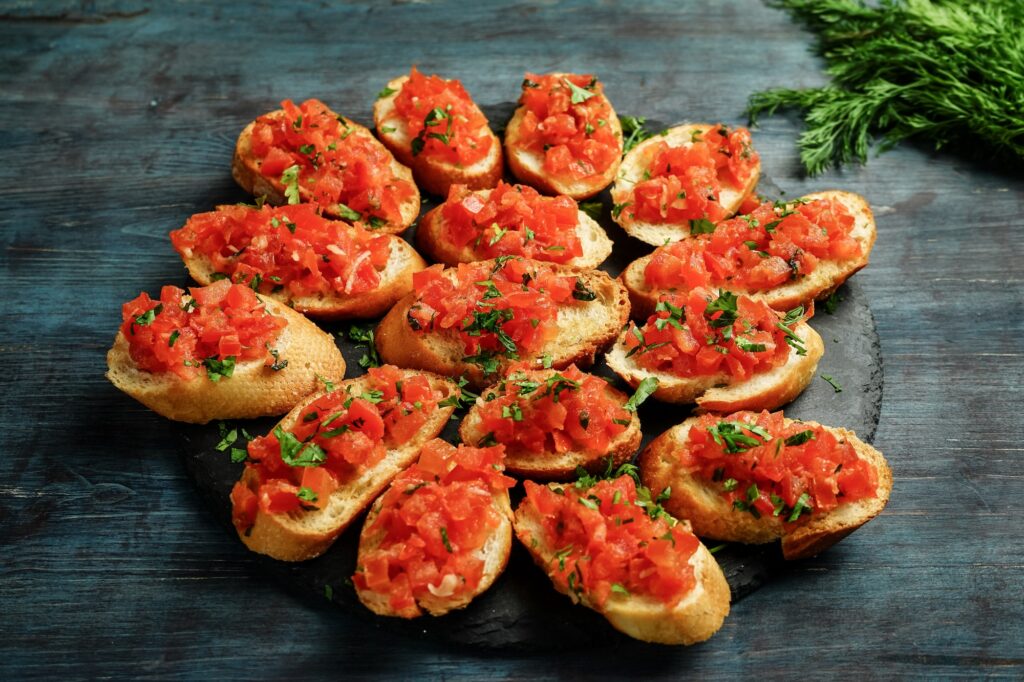 Bruschetta with Tomato and Basil